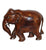 Classic Wood Grain Detail Elephant Figurine