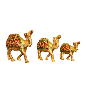 Etched Brass Camel Figurine