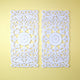 Whitewashed Vertical Carved Wood Wall Panel – Medallion & Scrollwork Design
