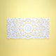 Whitewashed Vertical Carved Wood Wall Panel – Medallion & Scrollwork Design