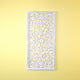 Whitewashed Vertical Carved Wood Wall Panel – 16"x32" Floral Vine Design