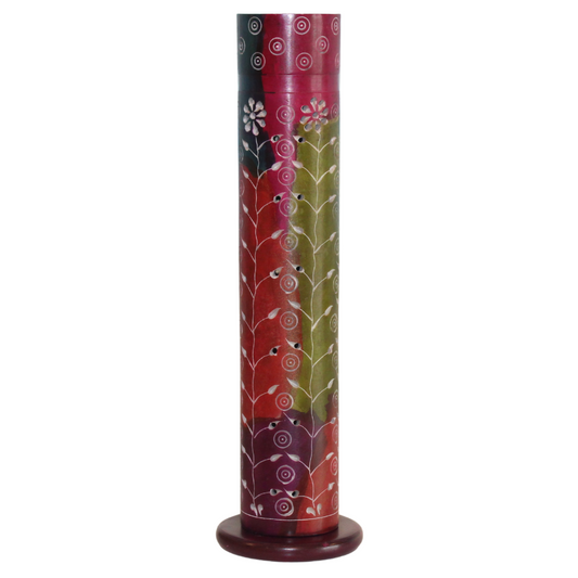 Mystic Meadow Tower - Hand-Carved Soapstone Incense Tower