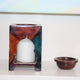Handcrafted Multicolor Soapstone Oil Burner – Floral Carved Aromatherapy Diffuser