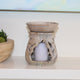 Hand-Carved Leaf Motif Soapstone Oil Burner