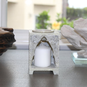 Hand-Carved Soapstone Owl Oil Burner