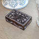 Floral Vine Soapstone Jewelry Box