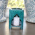 Blue Moroccan-Style Soapstone Oil Burner with Floral Tile Carving