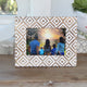 Geometric Hand-carved Mango Wood Picture Frame