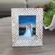 Geometric Hand-carved Mango Wood Picture Frame