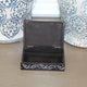 Ebony Bloom Soapstone Box – Hand-Carved Black Trinket Box with Bold Floral Circles