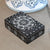 Midnight Mandala Soapstone Box – Hand-Carved Black Trinket Box with Floral Centerpiece