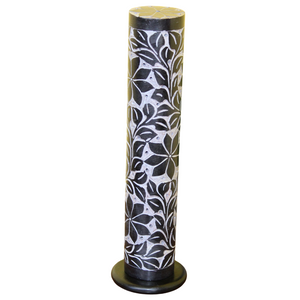 Midnight Bloom – Hand-Carved Soapstone Incense Tower
