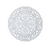 Whitewashed Hand-Carved Wooden Wall Medallion – Ornate Floral Scroll Design
