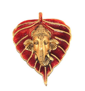 Brass Lord Ganesha Wall Hanging - Little Elephant