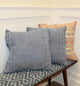 Blue Crochet Pillow Cover