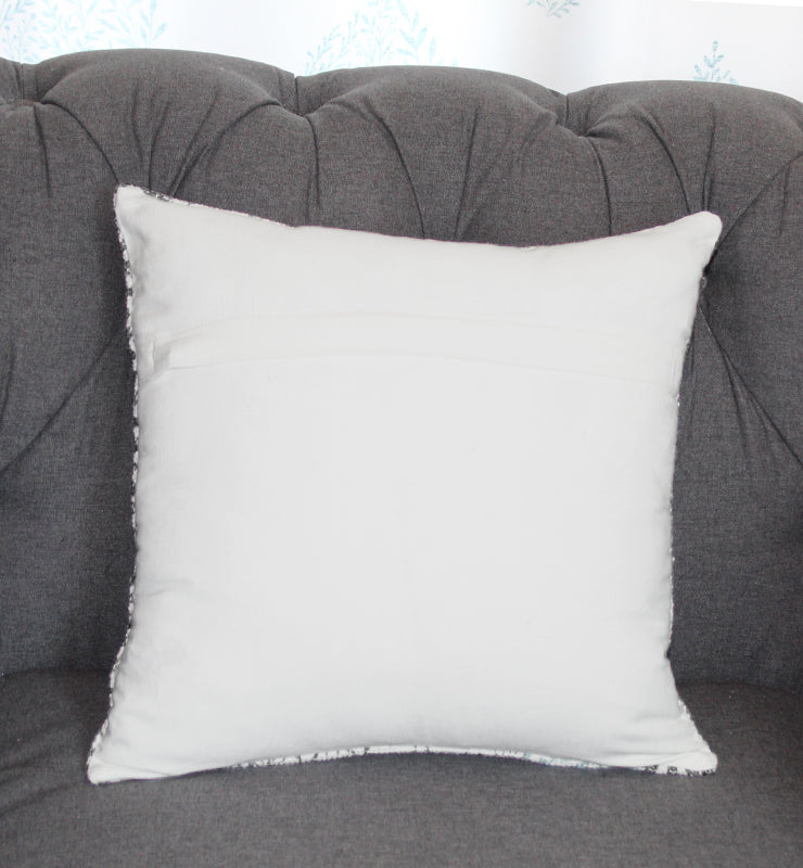 Subtle Distressed Pink and Black Canvas Throw Cushion Cover