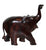 Natural Wood Grain Elephant in Motion