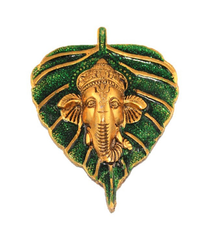 Brass Lord Ganesha Wall Hanging - Little Elephant