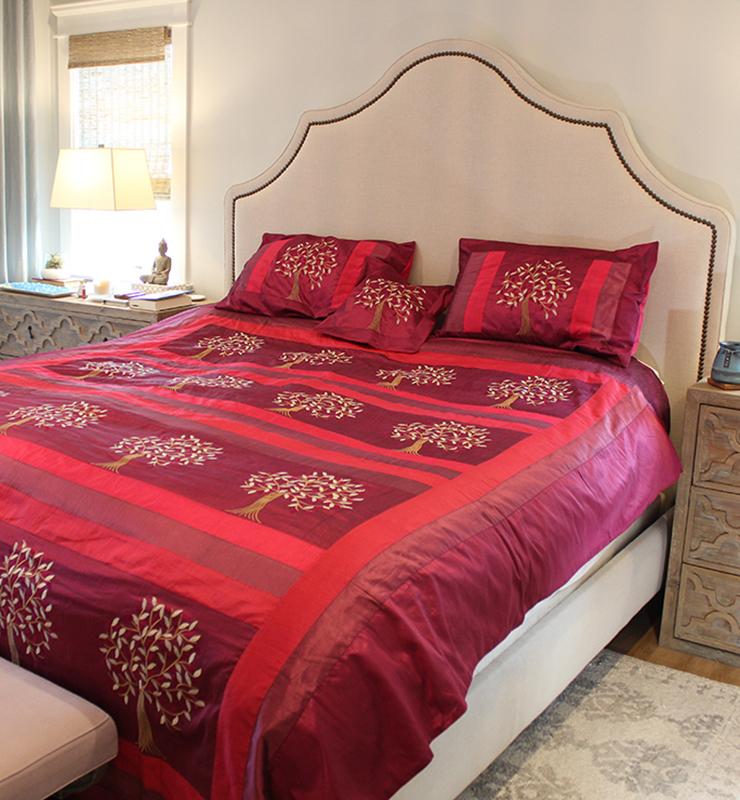 Silk Tree Of Life Bedspread Set - Little Elephant