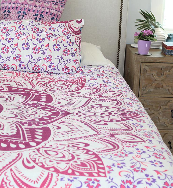 Pink Mandela Duvet Set - Little Elephant