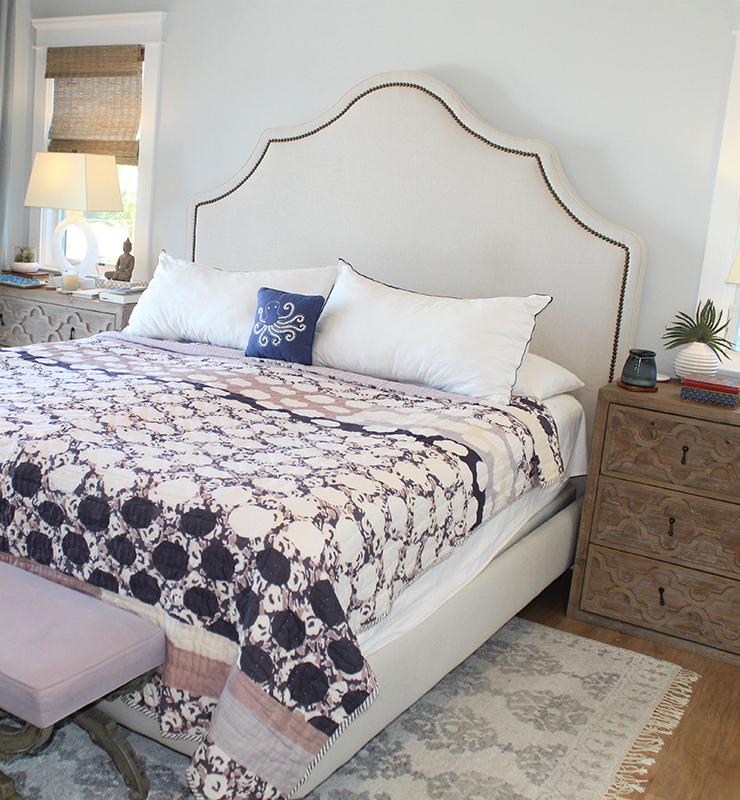 Cotton Quilt With Geometric Design - Little Elephant