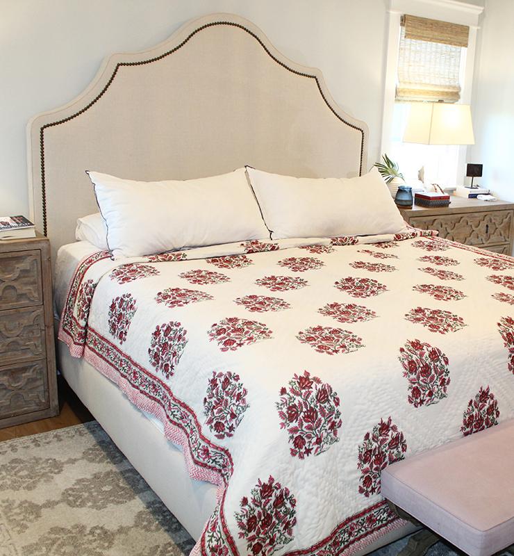 Cotton Quilt With Bold Motifs - Little Elephant