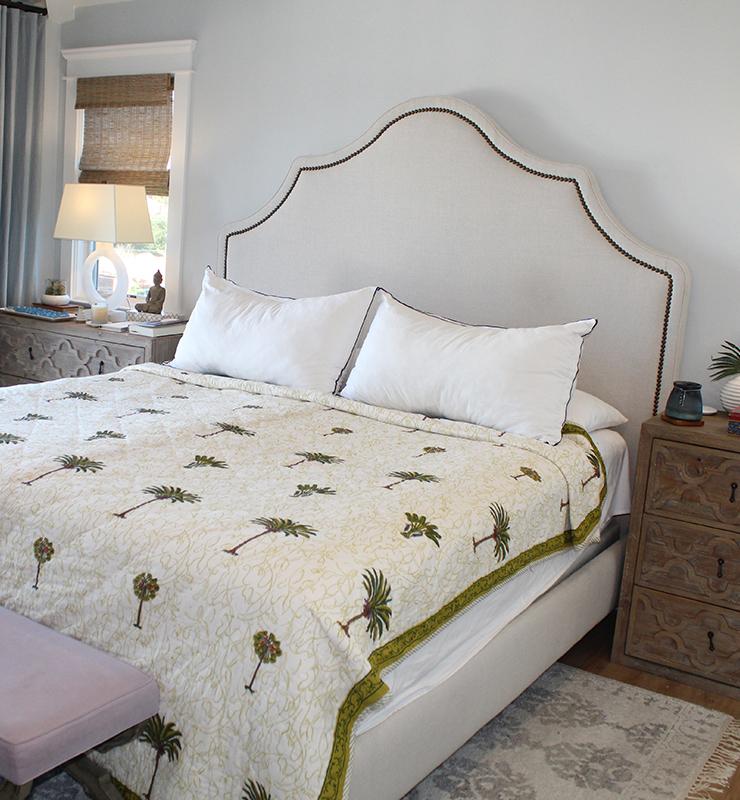 Serenity Palm Cotton Quilt - Little Elephant