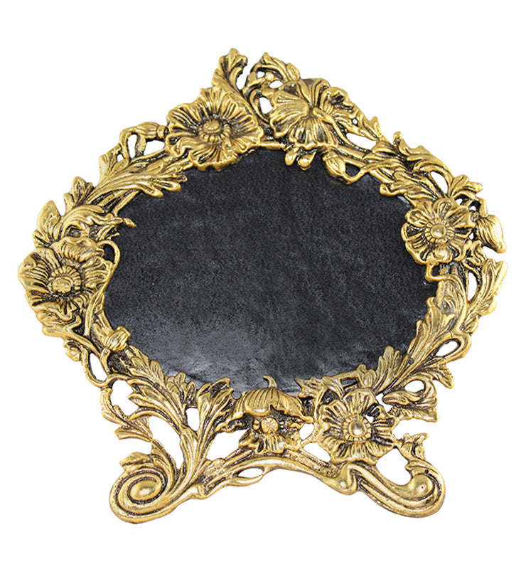 Ornate Brass Oval Picture Frame - Little Elephant