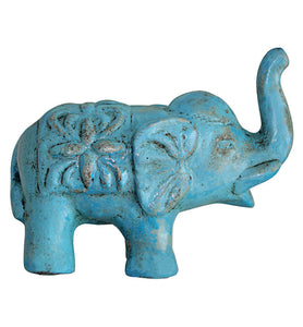 Blue Elephant Figurines