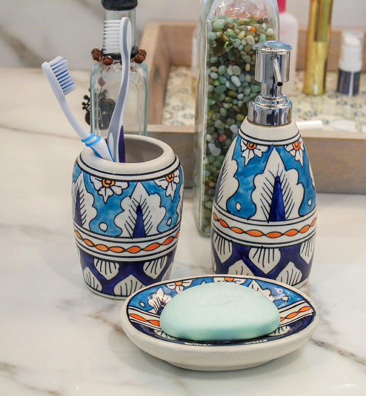 Ceramic Bathroom Set of 3 - Little Elephant