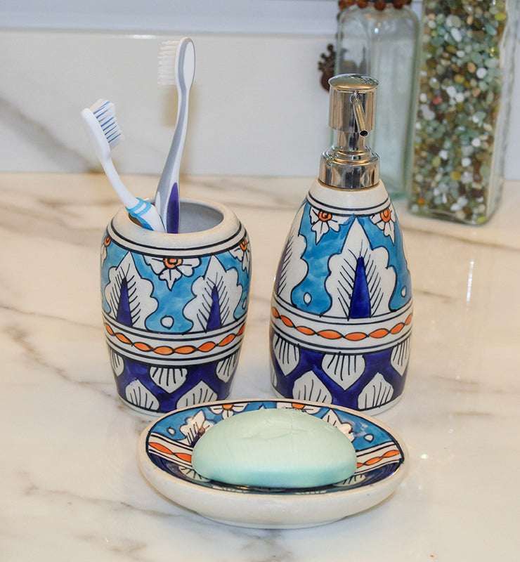 Ceramic Bathroom Set of 3 - Little Elephant