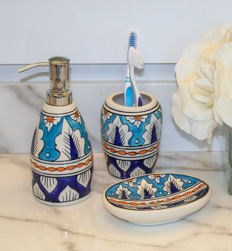 Ceramic Bathroom Set of 3 - Little Elephant