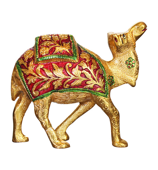 Etched Brass Camel Figurine