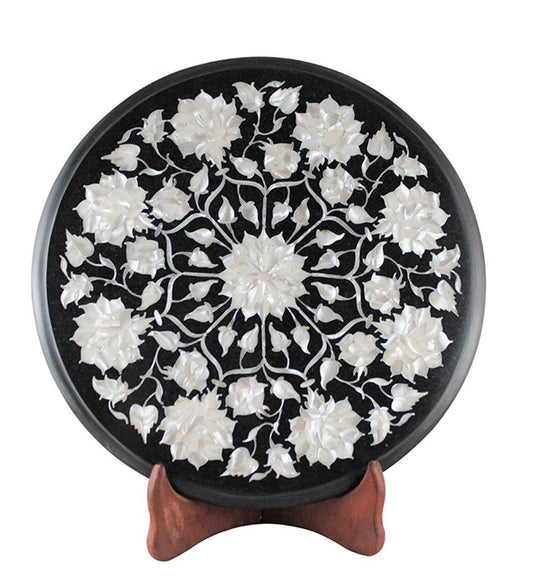 Black Marble End Table - Little Elephant