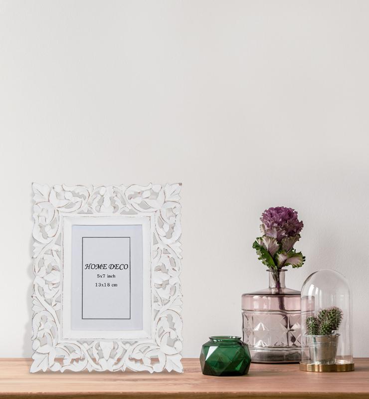 Distressed Intricate Trellis Picture Frame