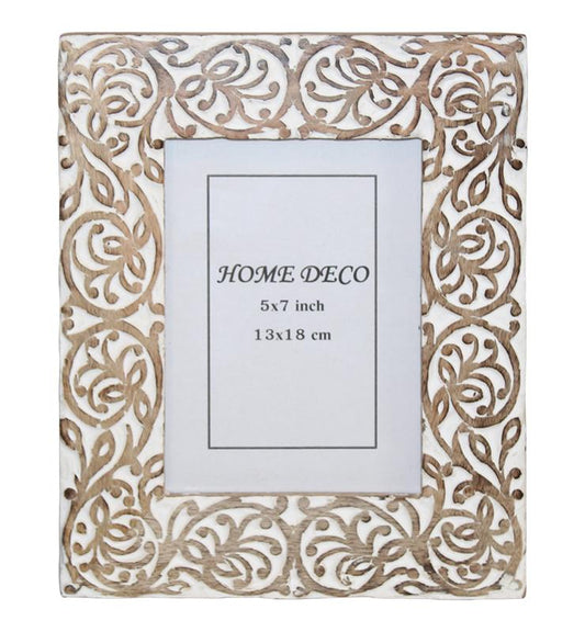 Floral Trellis Mango Wood Picture Frame