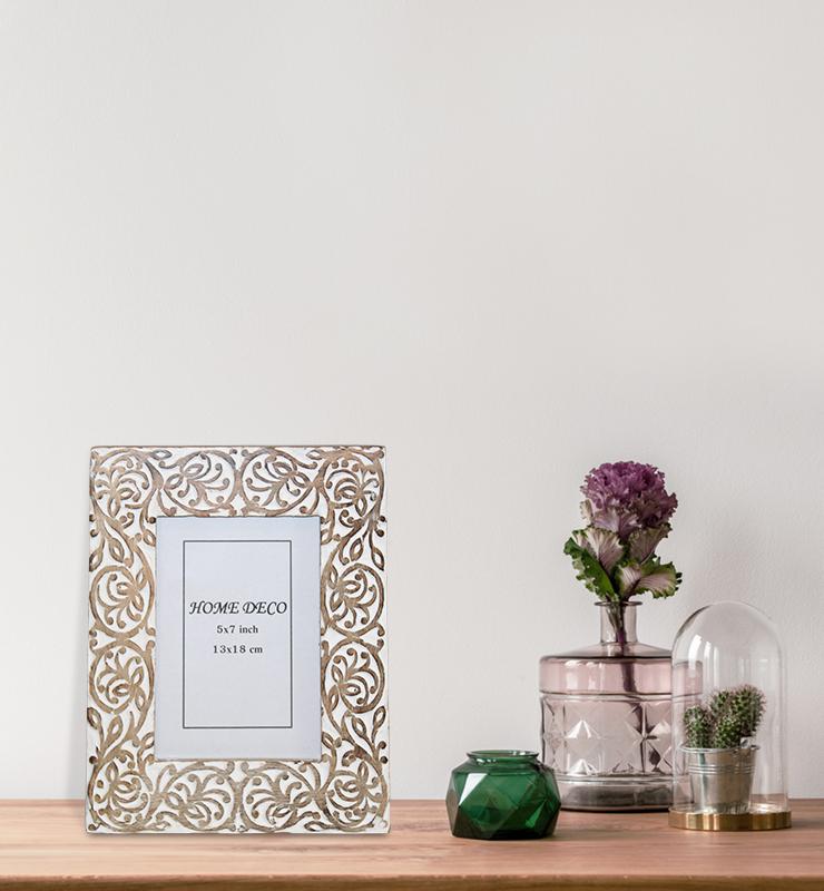 Floral Trellis Mango Wood Picture Frame