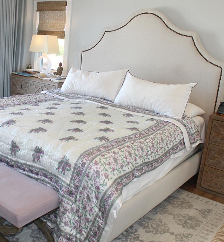Boho Elephant Motif Silk Quilt - Little Elephant
