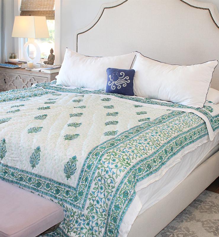 Floral Silk Quilt - Little Elephant