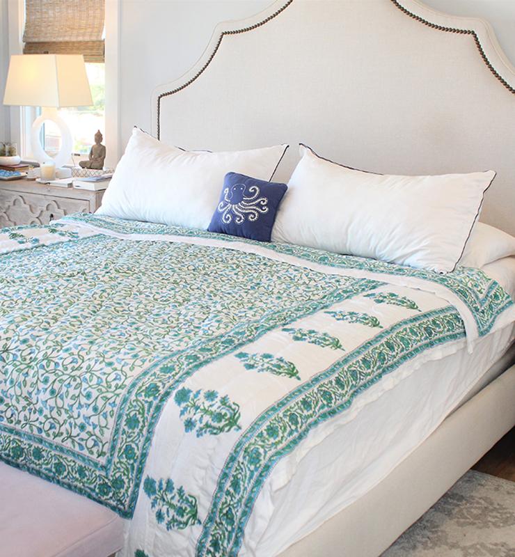 Floral Silk Quilt - Little Elephant