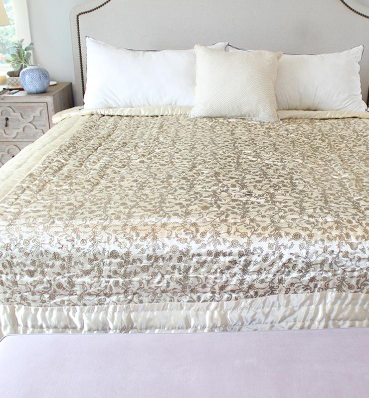 Chintz Pattern Floral Quilt - Little Elephant