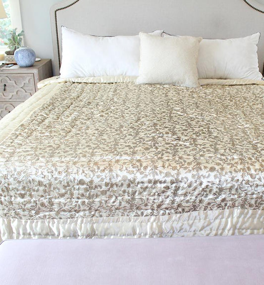 Chintz Pattern Floral Quilt - Little Elephant