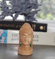 Hand Carved Wood Buddha's Head Statuette  - Little Elephant